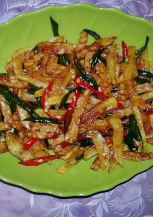 Foto resep Oseng tempe + kentang