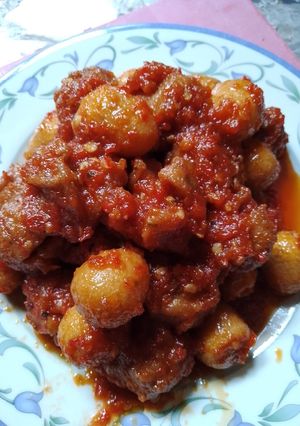 Foto resep Bakso, Telur puyuh mercon