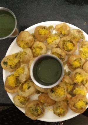 A picture of Homemade Pani Puri.