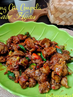 Foto resep Oseng Ati Ampela Cabe Hijau