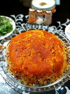 عکسی از دستور عدس پلو با ته دیگ ربی