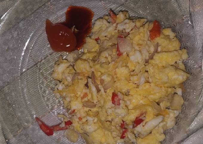 Yuk intip, Cara praktis buat Scrambled egg atau Orak Arik Telur  menggugah selera