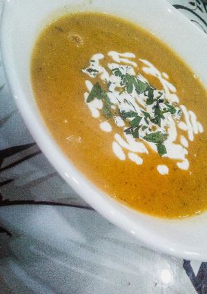 صورة لوصفة شوربة الكوسة