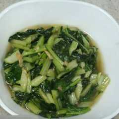 A picture of Tumis Sawi Hijau Sederhana.