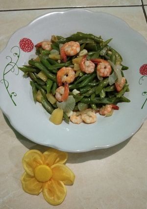 Foto resep Tumis udang buncis kentang #BikinRamadanBerkesan #20