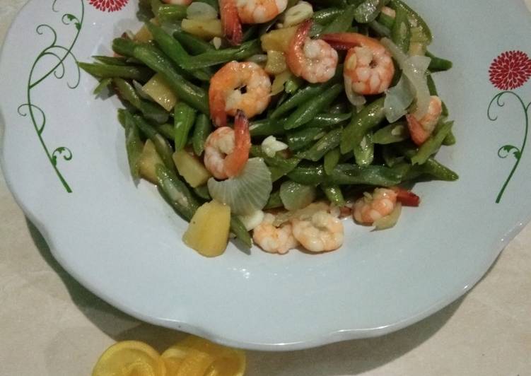 Resep Tumis udang buncis kentang #BikinRamadanBerkesan #20, Menggugah Selera