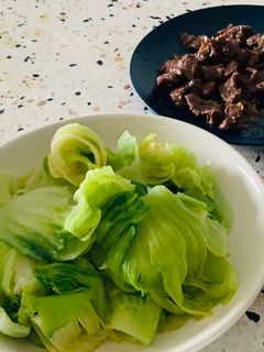 Hình của món Ngồng cải chấm trứng.