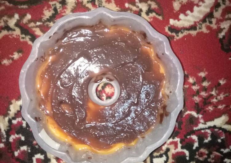 Puding Susu Vla Coklat