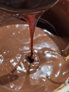 Una foto de Ganache de chocolate sin azúcar