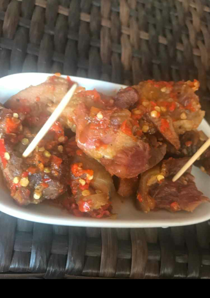 A picture of Peppered gizzard.