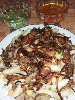 صورة لوصفة كشري بدون رز..احد تجاربي اللذيذه