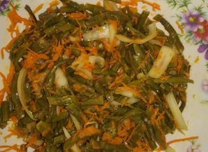 Una foto de Ensalada de habichuela largas