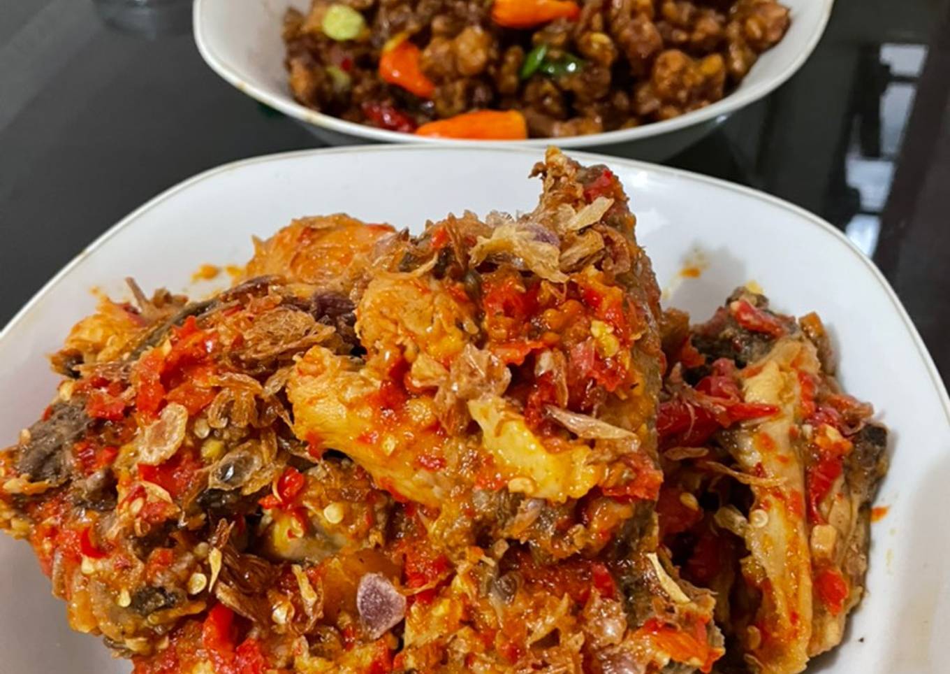 Ayam balado rumahan ide menu makan siang