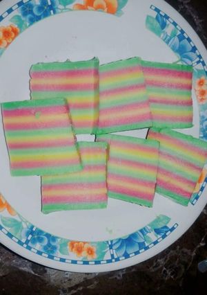 Foto resep Kue lapis tepung terigu