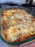 Lasaña de plátano maduro (Horno microondas)