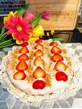 Epres tejszínes mascarpones szelet torta formában gluténmentesen