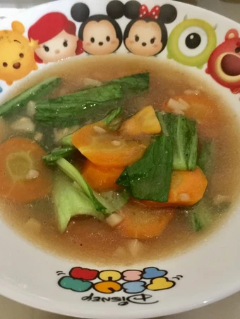 Easy Way Prepare Pakcoy Wortel Cah Bawang Putih the Awesome  Really delicious