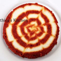 A picture of Ramadan Special - Designer Beetroot Idli Cake.
