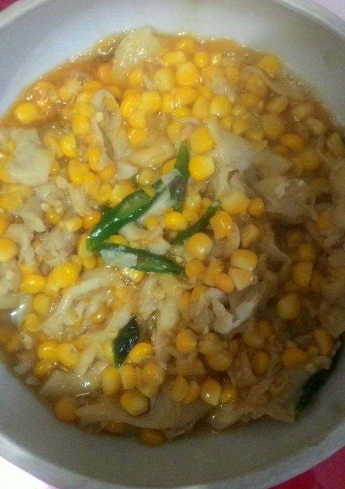 Foto resep Tumis JATIM JANIS (jamur tiram dan jagung manis)