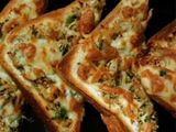 Air fried toast with chicken n cheese