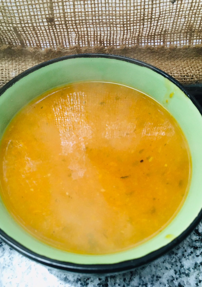 Una foto de Sopa crema de calabaza light (sin lactosa, sin tacc)