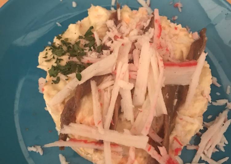Ensaladilla De Palitos Cangrejo Con Anchoas Receta De Antonio Cookpad