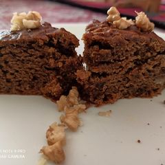 Dates and walnut whole wheat flour cake A picture of Dates and walnut whole wheat flour cake.