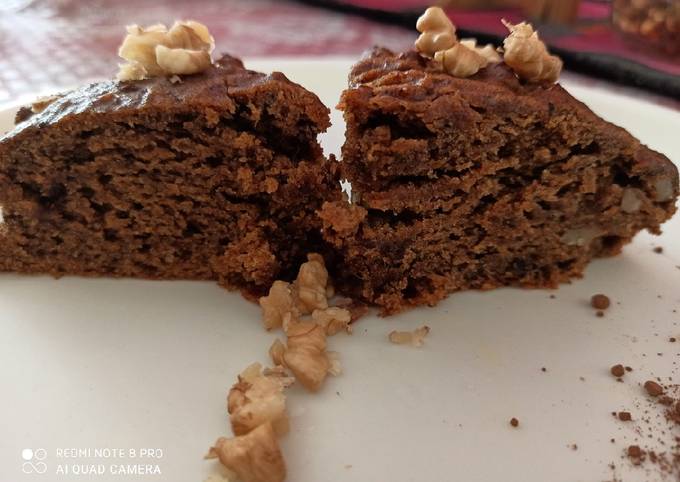 Recipe of Super Quick Dates and walnut whole wheat flour cake