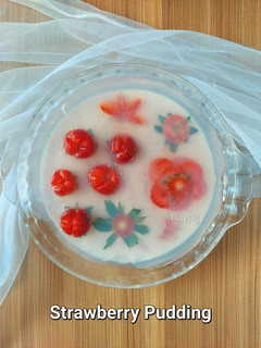 Foto resep Strawberry Pudding