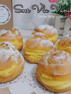 Foto resep Soes Vla Vanilla Kokoh (Tanpa Mixer)