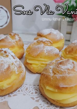 Foto resep Soes Vla Vanilla Kokoh (Tanpa Mixer)