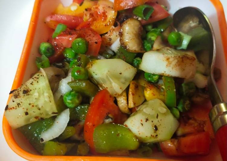 Easiest Way to Make Super Quick Homemade Veg salad