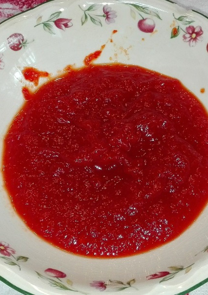 Una foto de Mermelada de pimientos rojos. Thermomix