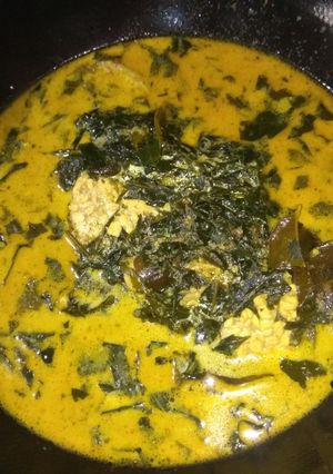 Foto resep Gulai Daun Singkong feat Tempe dan Ikan Asap