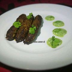 Zafrani kabab A picture of Zafrani kabab.