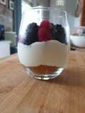 Verrine de mascarpone et fruits rouges
