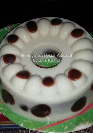 Foto resep Puding Susu Coklat Polkadot