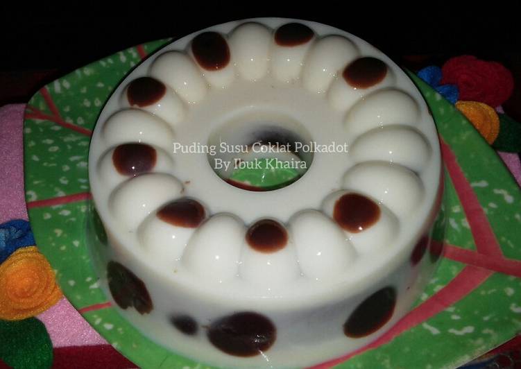 Puding Susu Coklat Polkadot