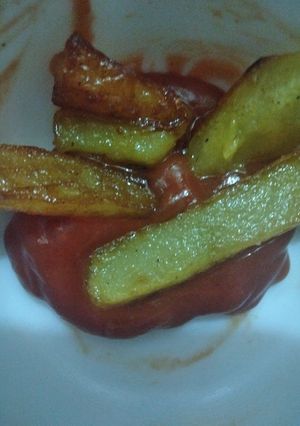 عکسی از دستور سیب زمینی سرخ کرده