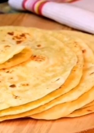 صورة لوصفة خبز التورتيلا