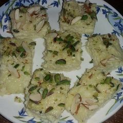 Fresh homemade Bread kalakand A picture of Fresh homemade Bread kalakand.
