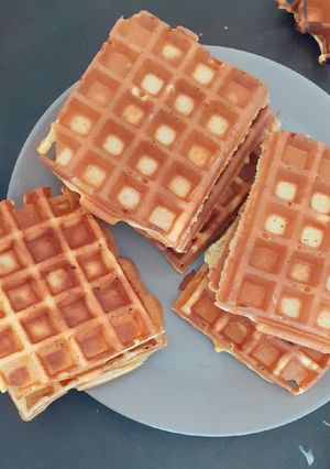 Une photo de Gaufres moelleuses
