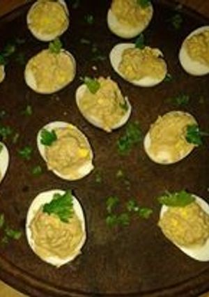 Una foto de Huevos rellenos