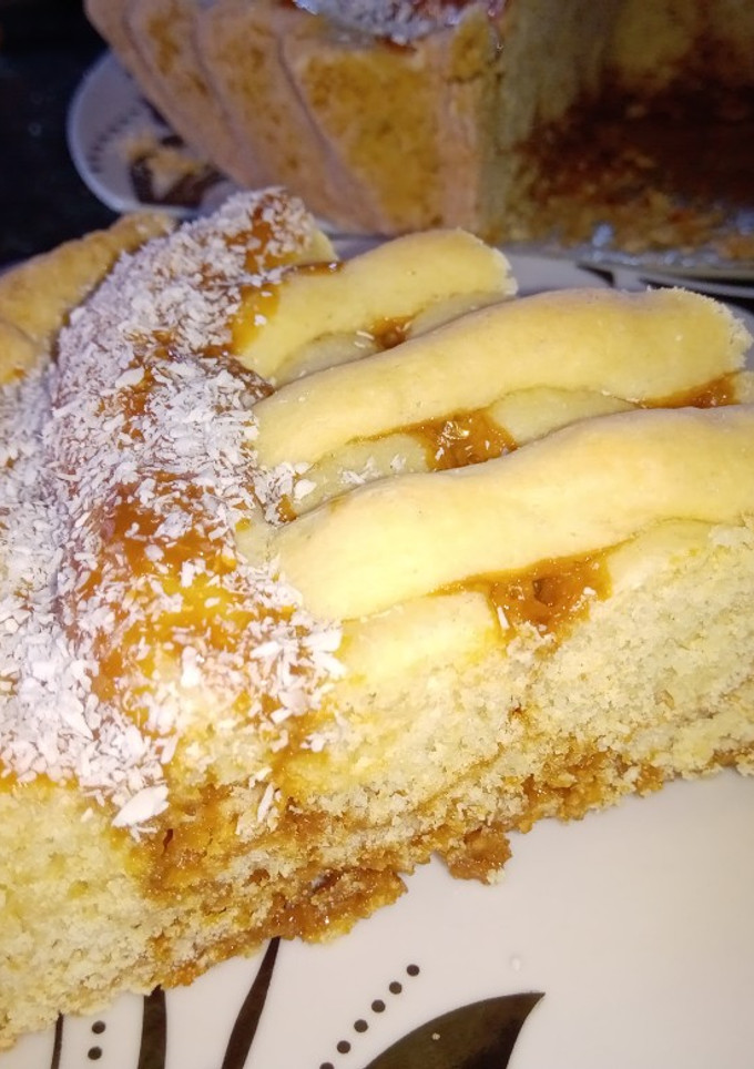 Una foto de Pasta Flora - Tarta de dulce de leche😋👌