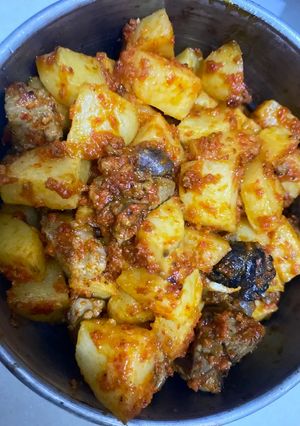 Foto resep Sambal kentang hati (Ayam)