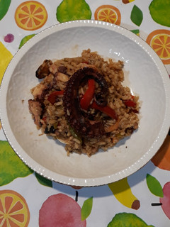 Una foto de Arroz con pulpo