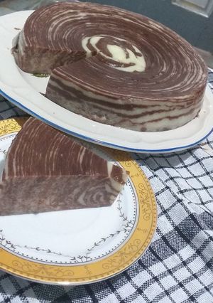 Foto resep Puding Roti Tawar Zebra