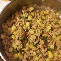 A picture of Chorizo Hash in a Flash.