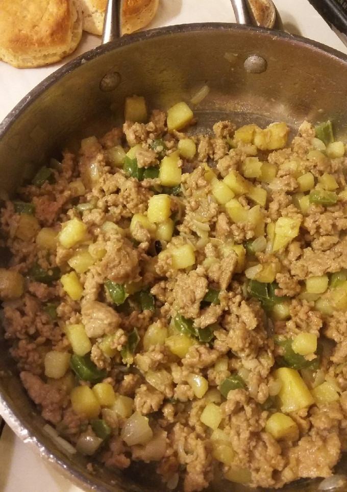 A picture of Chorizo Hash in a Flash.