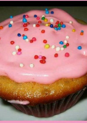Una foto de Cup cakes de refresco de naranja